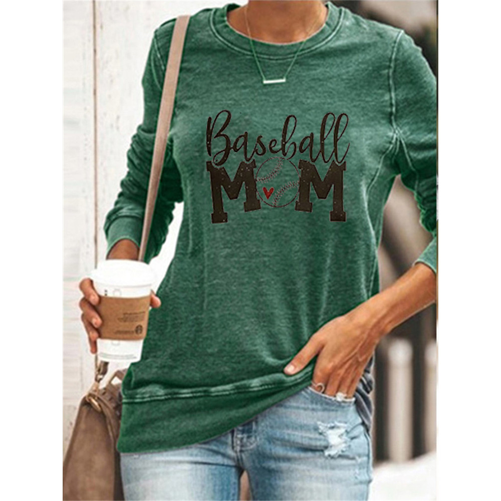 Baseball Mom Graphic Sweatshirt