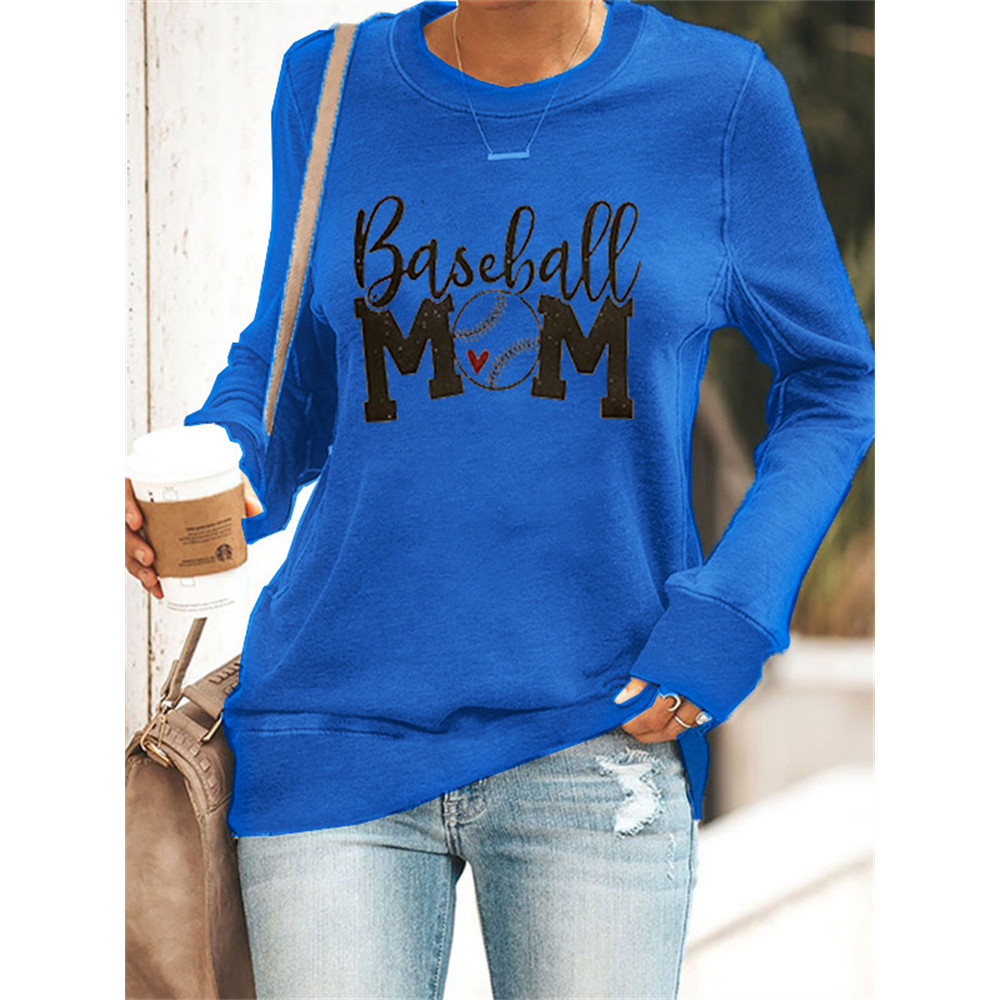 Baseball Mom Graphic Sweatshirt