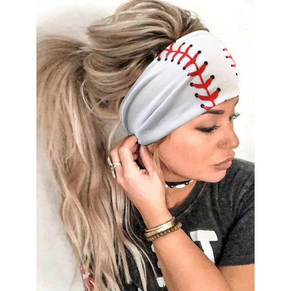 Baseball Print Casual Headband