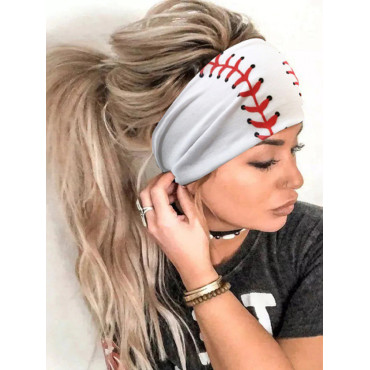 Baseball Print Casual Headband