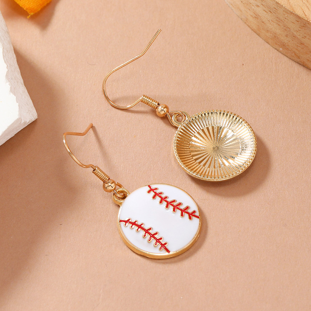 Fashion Baseball Alloy Earrings