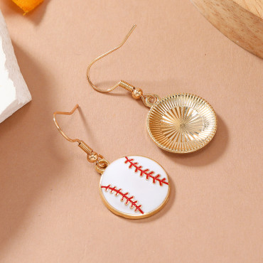 Fashion Baseball Alloy Earrings