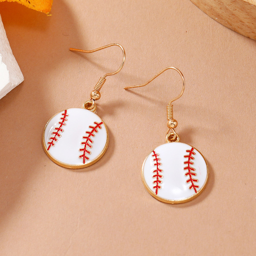 Fashion Baseball Alloy Earrings