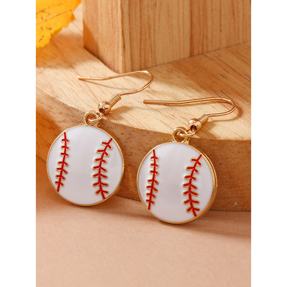 Fashion Baseball Alloy Earrings