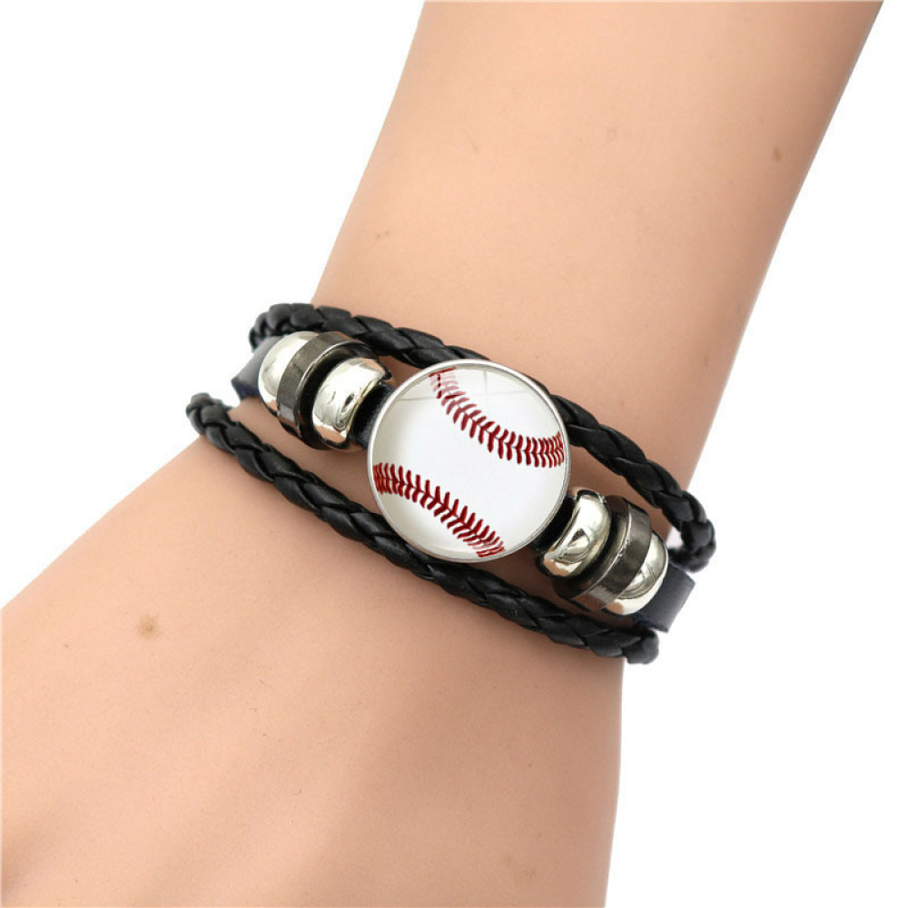 Fashion Baseball Pattern Bracelet