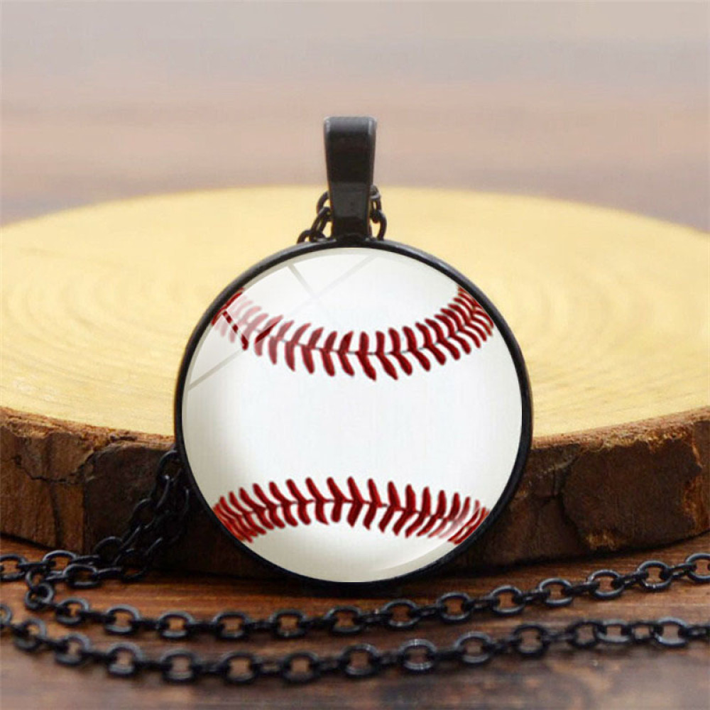 Fashion Baseball Pattern Necklace
