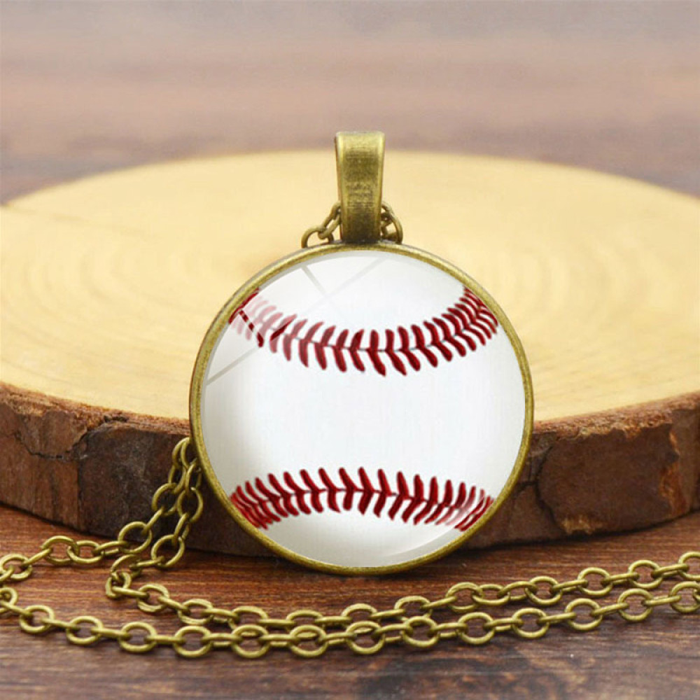 Fashion Baseball Pattern Necklace