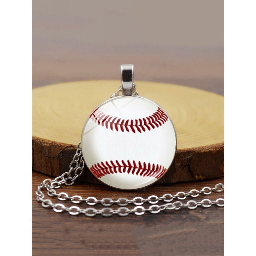 Fashion Baseball Pattern Necklace