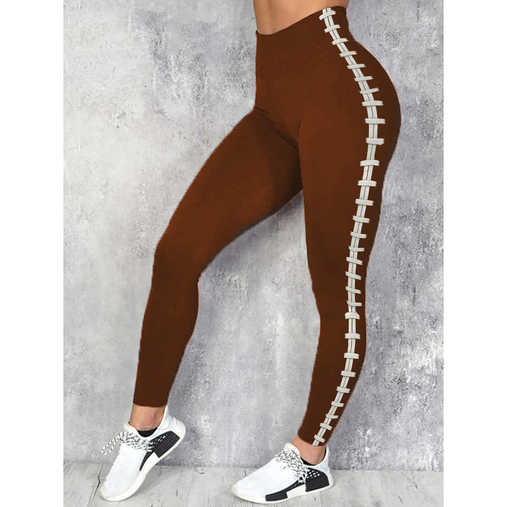 Football Lover Side Seam Stretchy Leggings