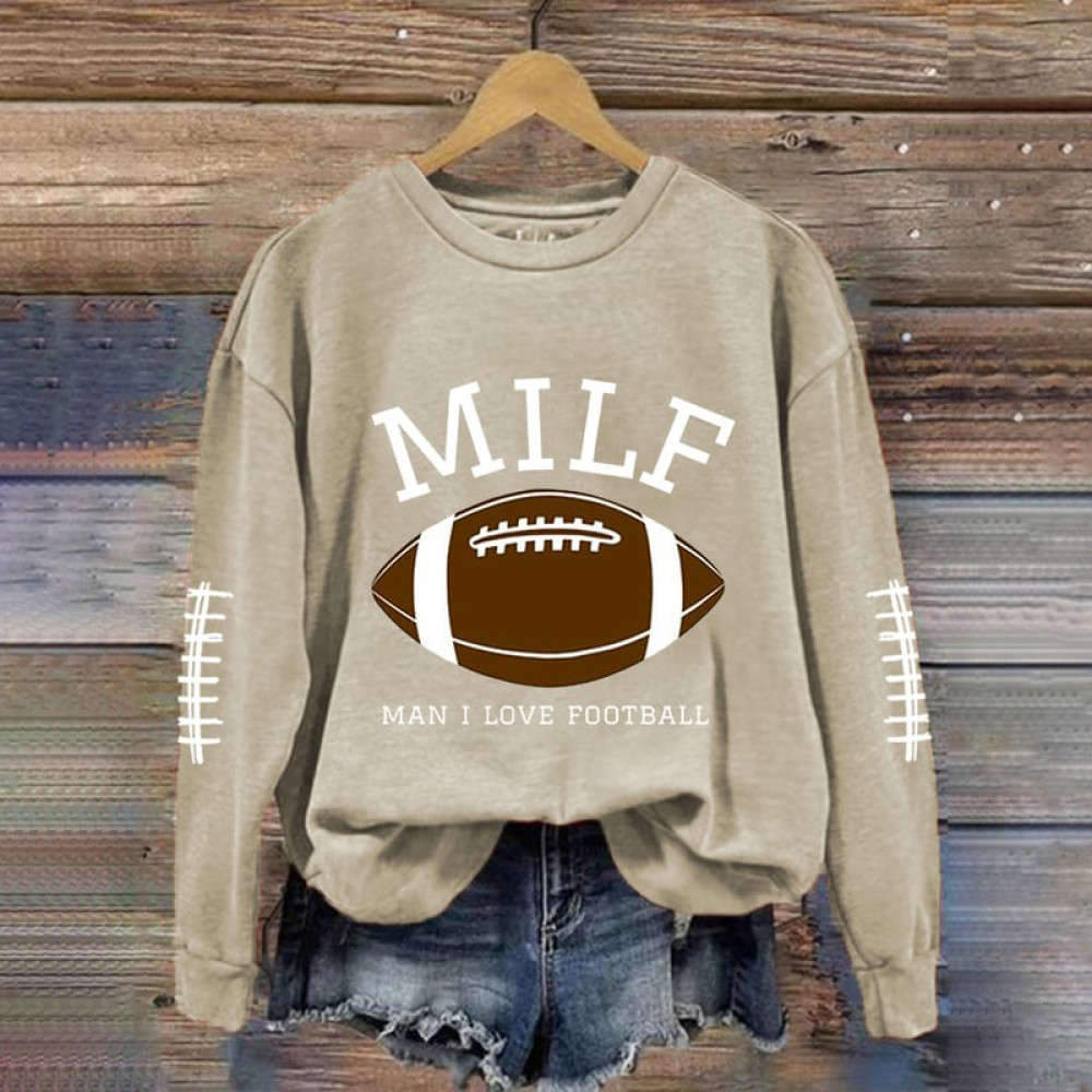 MILF Man I Love Football Casual Sweatshirt