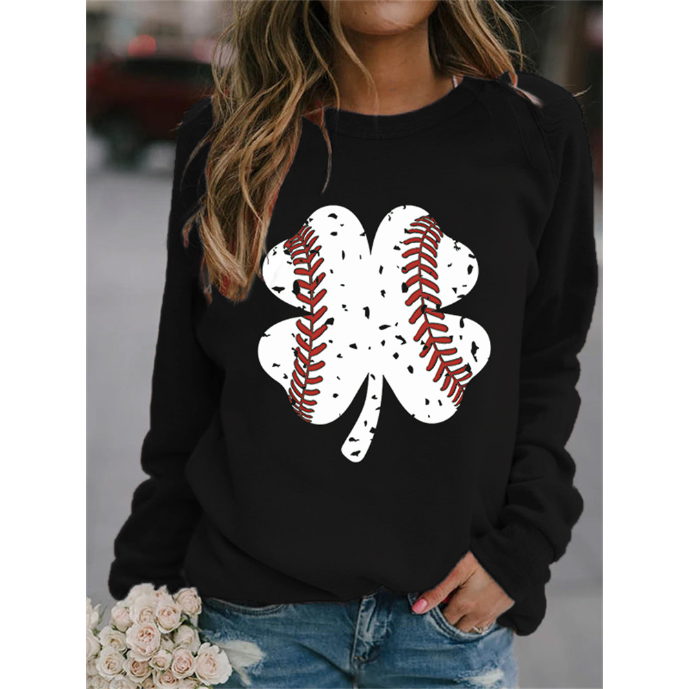 St. Patrick's Day Baseball Shamrock Sweatshirt