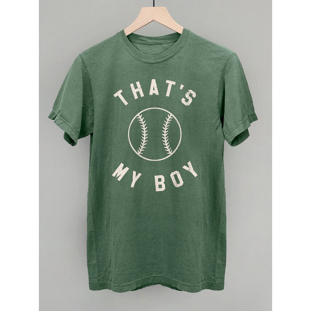 That's My Boy Baseball Print T-Shirt