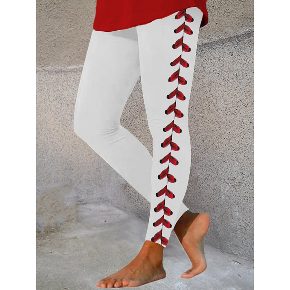 Women's Baseball Print Leggings