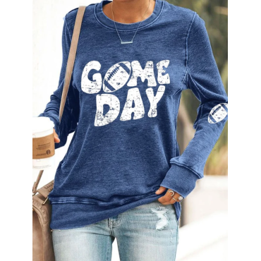 Women's Football Game Day Print Sweatshirt