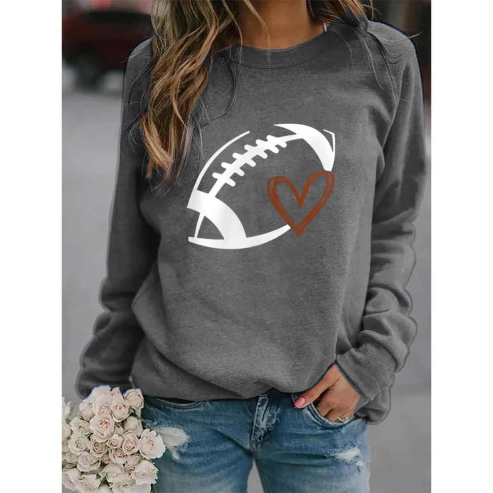 Women's Football Lover Casual Sweatshirt