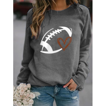 Women's Football Lover Casual Sweatshirt
