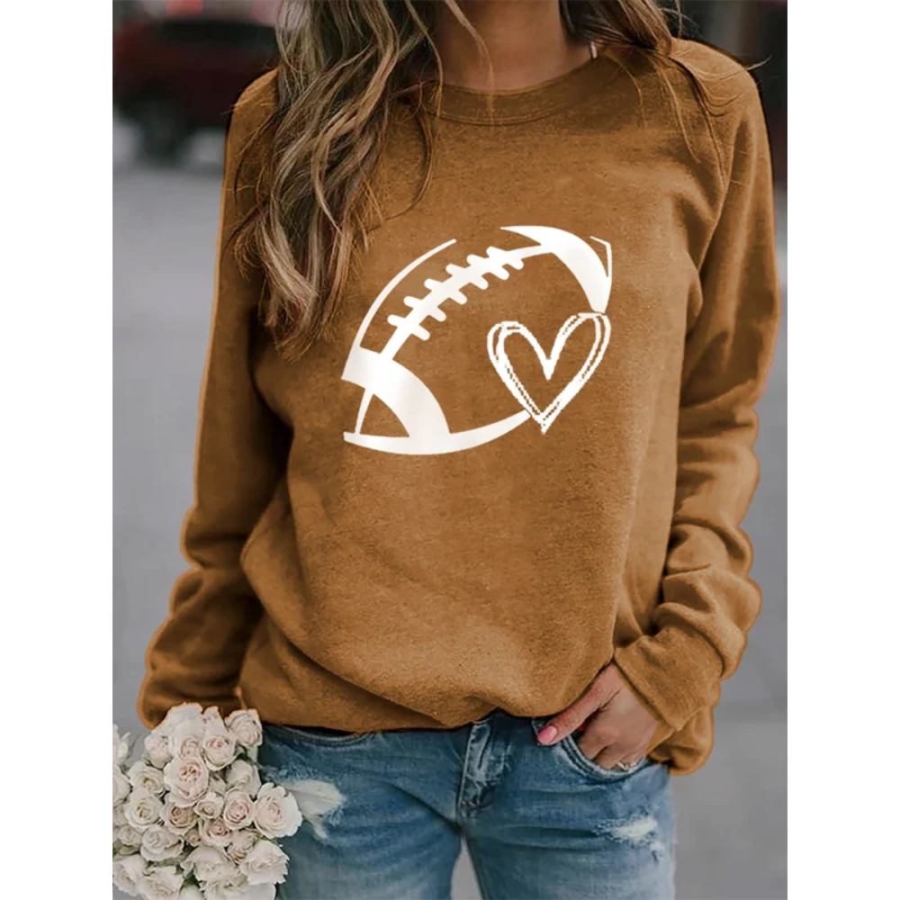 Women's Football Lover Casual Sweatshirt