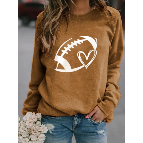 Women's Football Lover Casual Sweatshirt