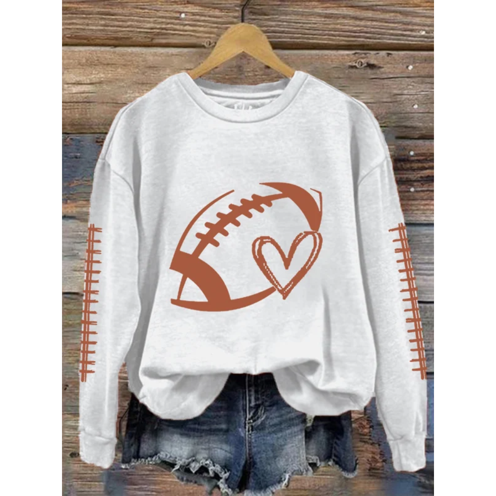 Women's Football Lover Casual Sweatshirt