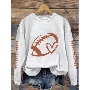 Women's Football Lover Casual Sweatshirt