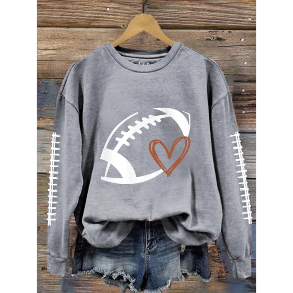Women's Football Lover Casual Sweatshirt