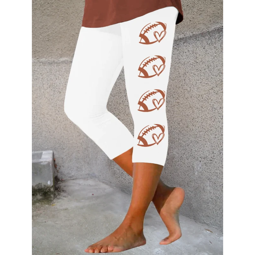 Women's Football Lover Cropped Leggings