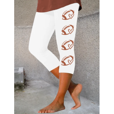 Women's Football Lover Cropped Leggings