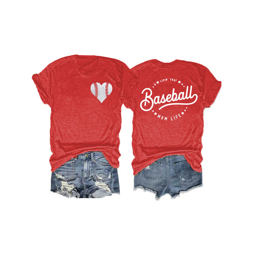 Women's Livin' That Baseball Mom Life T-Shirt