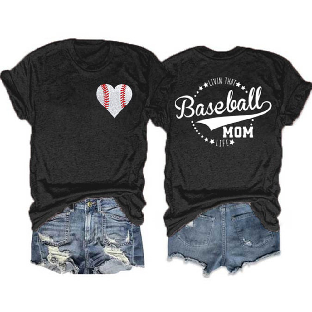 Women's Livin' That Baseball Mom Life T-Shirt