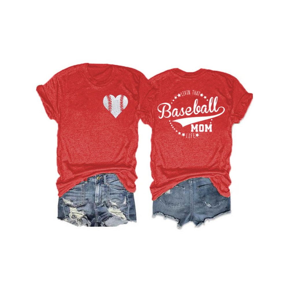 Women's Livin' That Baseball Mom Life T-Shirt