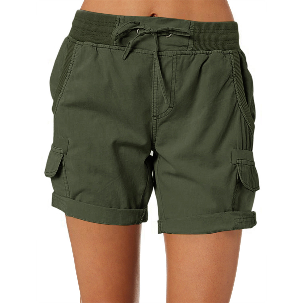 Drawstring Utility Comfy Cargo Shorts