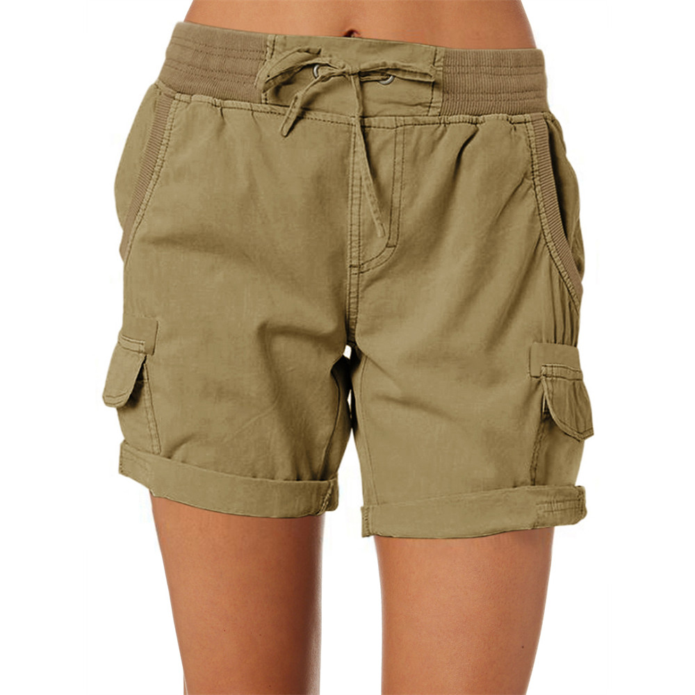 Drawstring Utility Comfy Cargo Shorts