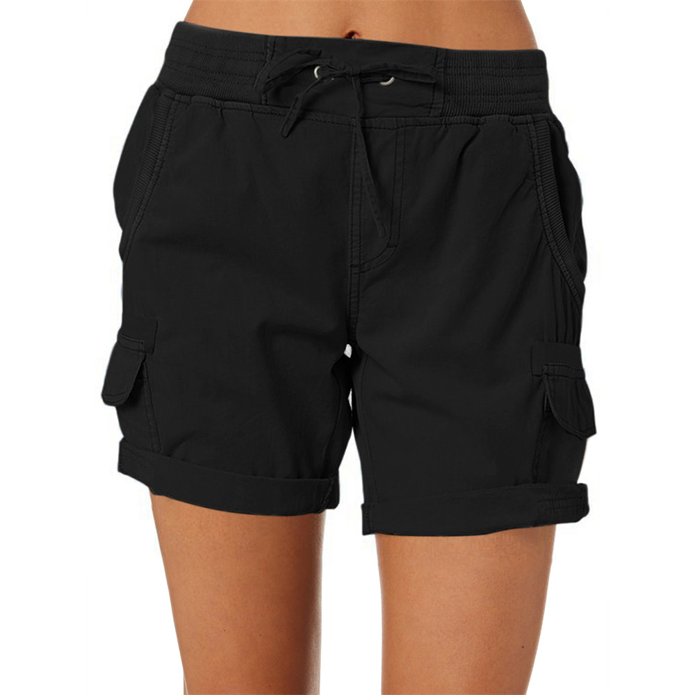 Drawstring Utility Comfy Cargo Shorts