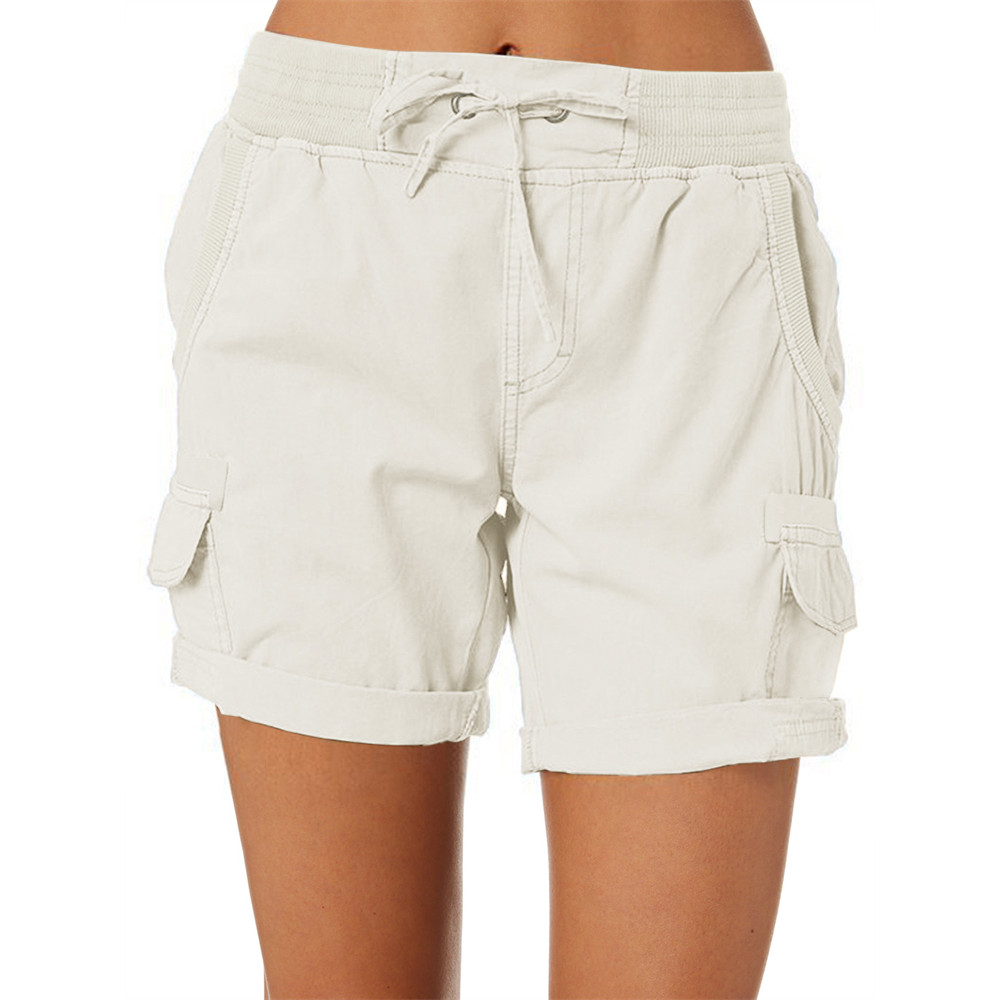 Drawstring Utility Comfy Cargo Shorts
