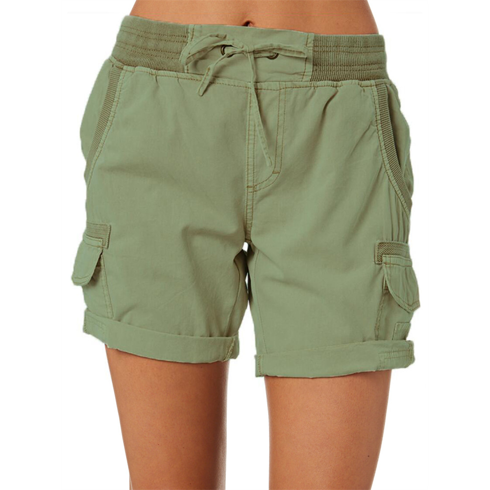 Drawstring Utility Comfy Cargo Shorts