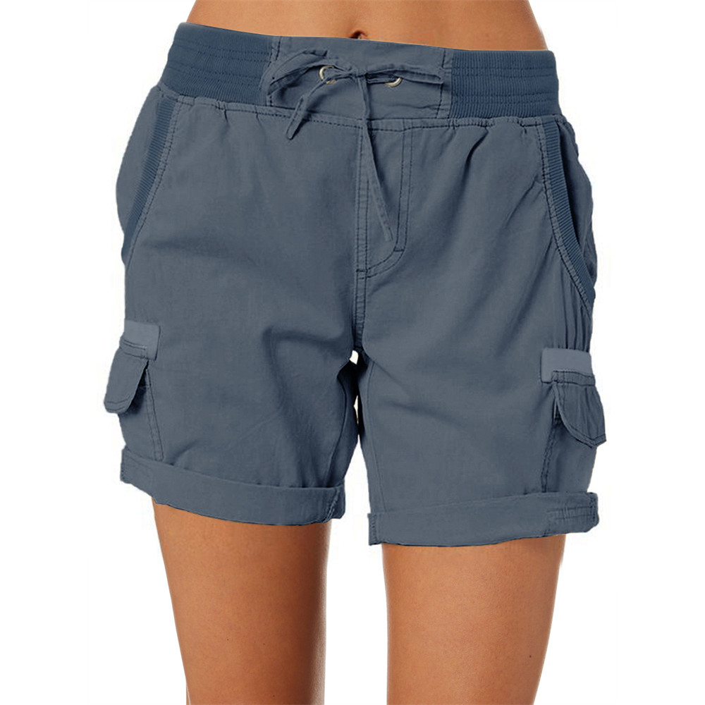 Drawstring Utility Comfy Cargo Shorts