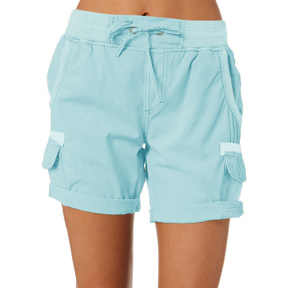 Drawstring Utility Comfy Cargo Shorts