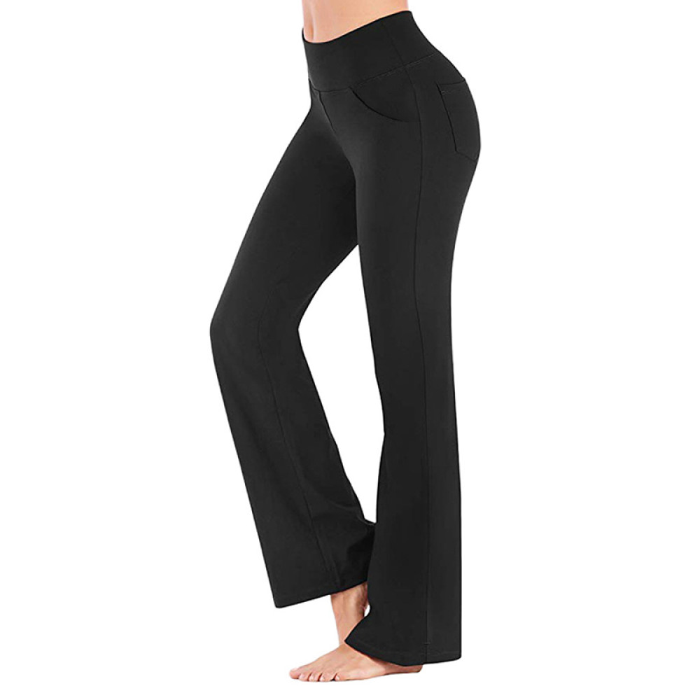 Casual Solid Color High Waist Yoga Pants