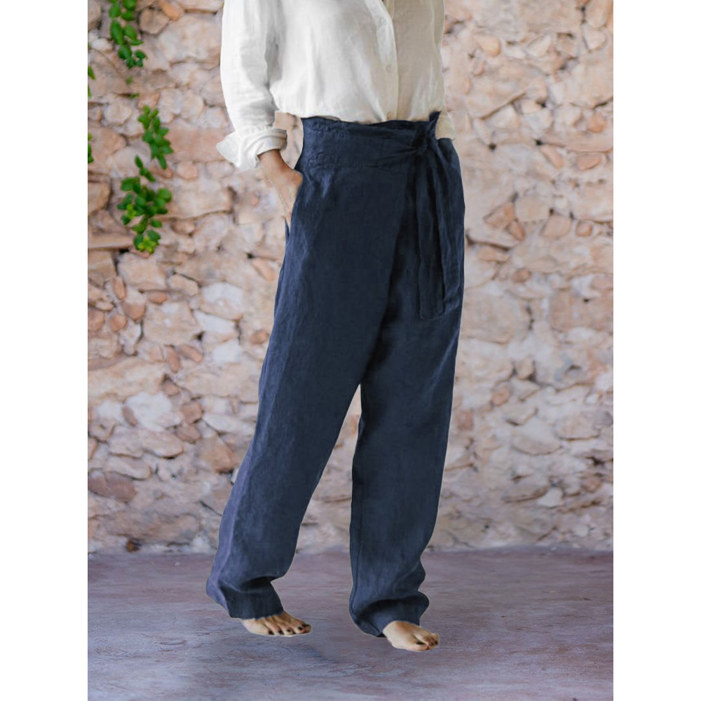 Comfy Wrap Wide Leg Pants
