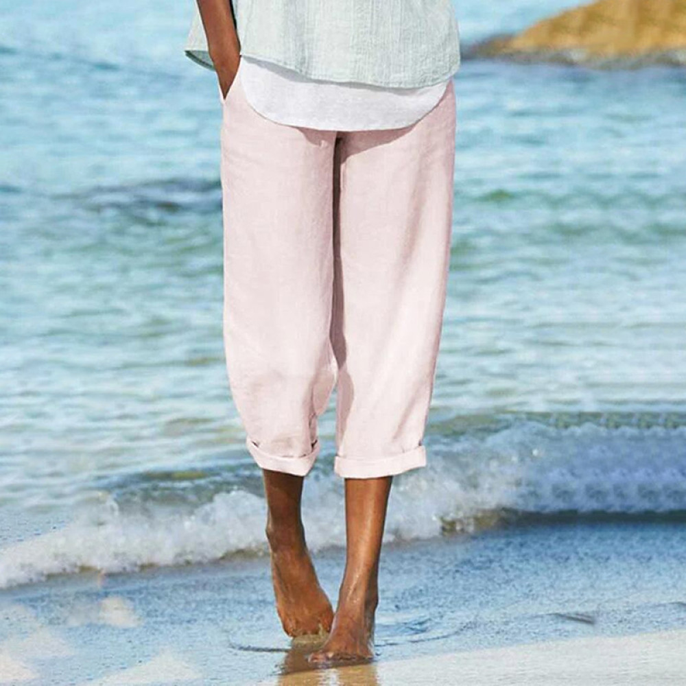 Lace Up Loose Casual Wide Leg Pants