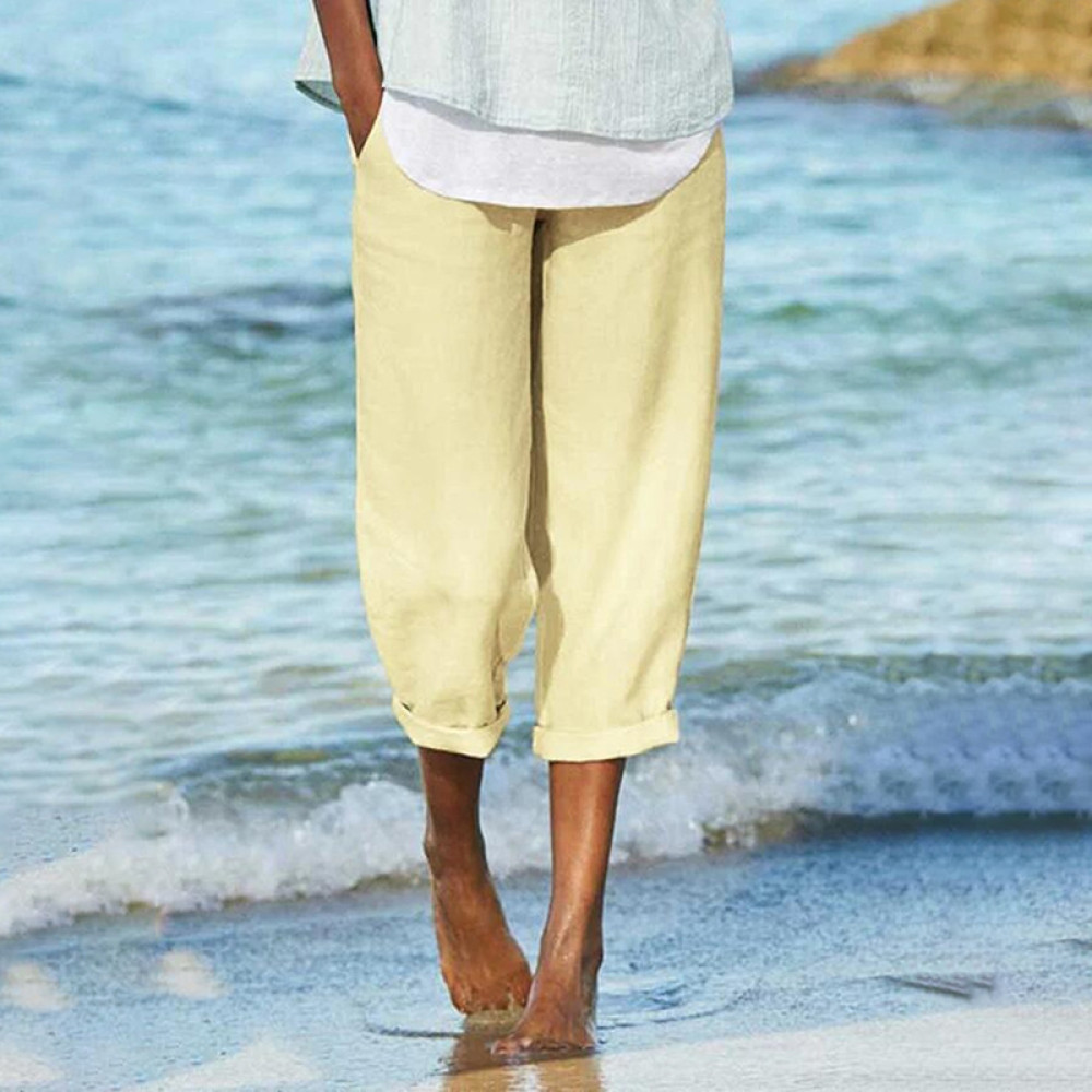 Lace Up Loose Casual Wide Leg Pants