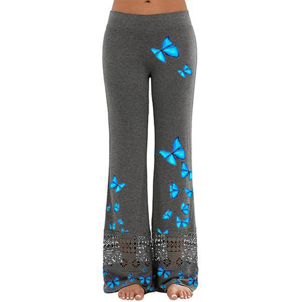 Loose Casual Butterfly Flare Pants