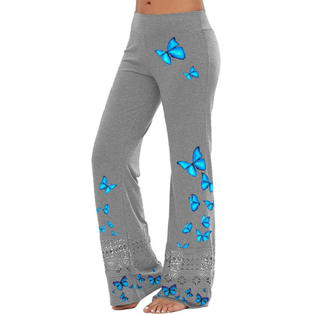 Loose Casual Butterfly Flare Pants