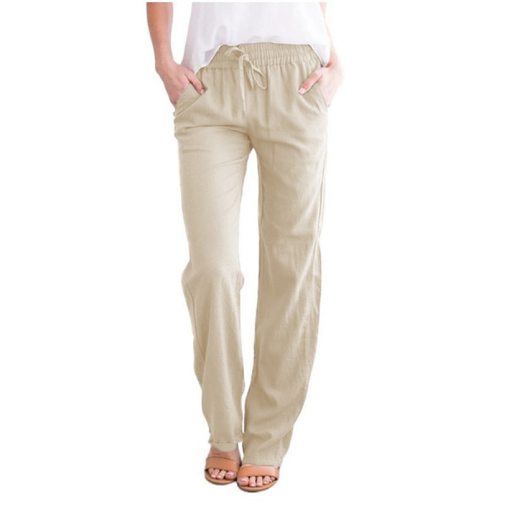 Solid Color Strap Loose Fashion Pants