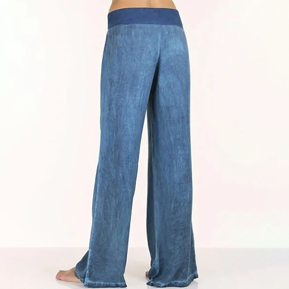 Women's Casual Basic Solid Color Loose Long Pants