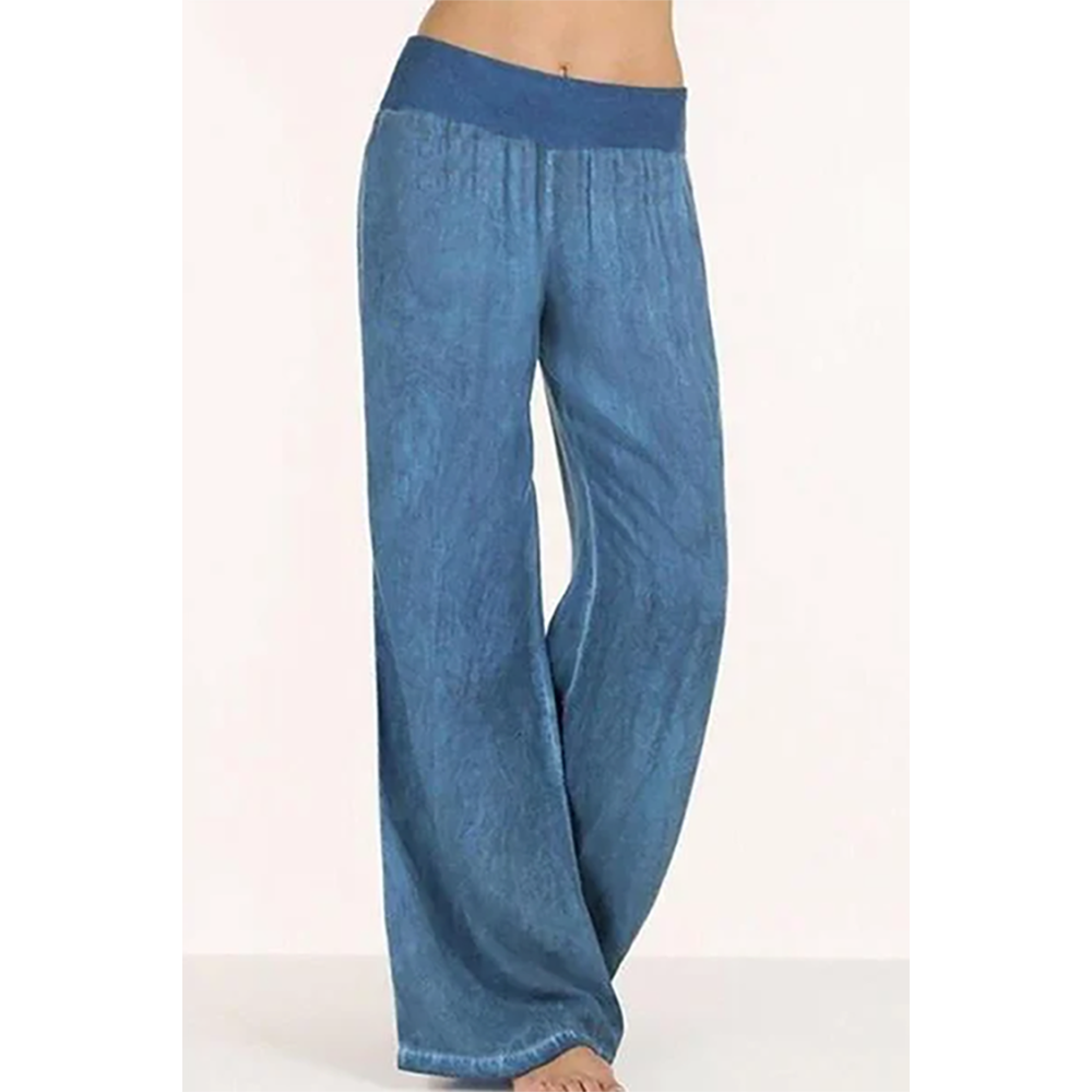 Women's Casual Basic Solid Color Loose Long Pants