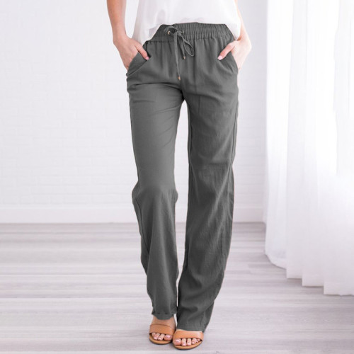 Women's Solid Color Casual Pants