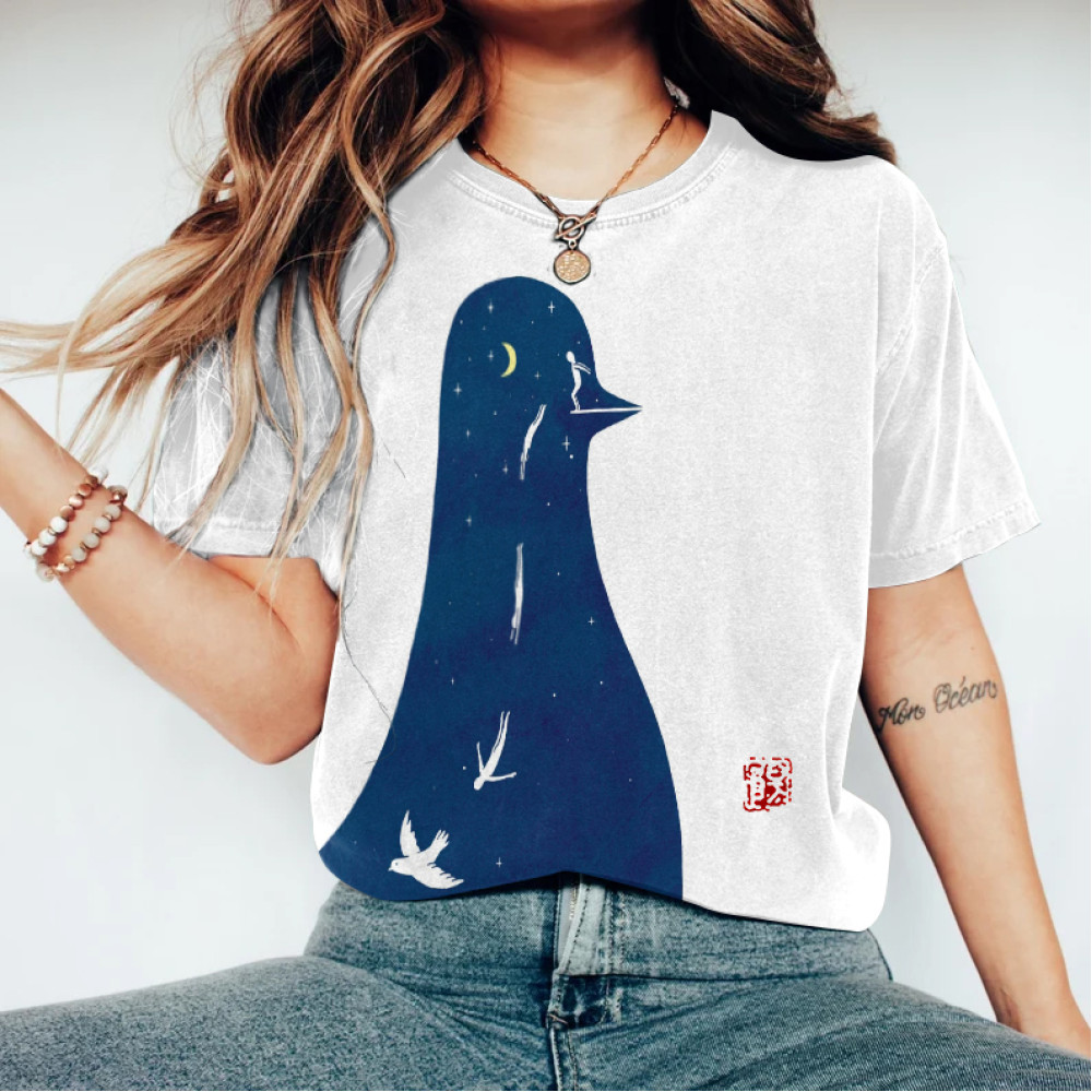 Abstract Creative A Leap Of Faith Painting Art T-Shirt