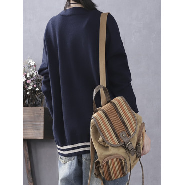 Cat Embroidery Soft Knit Sweater Cardigan