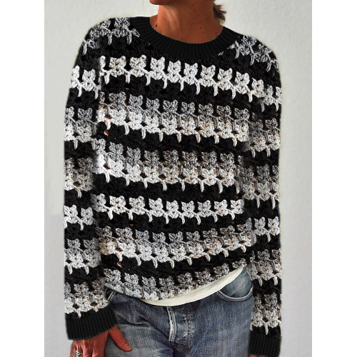 Cats Crochet Art Cozy Sweater